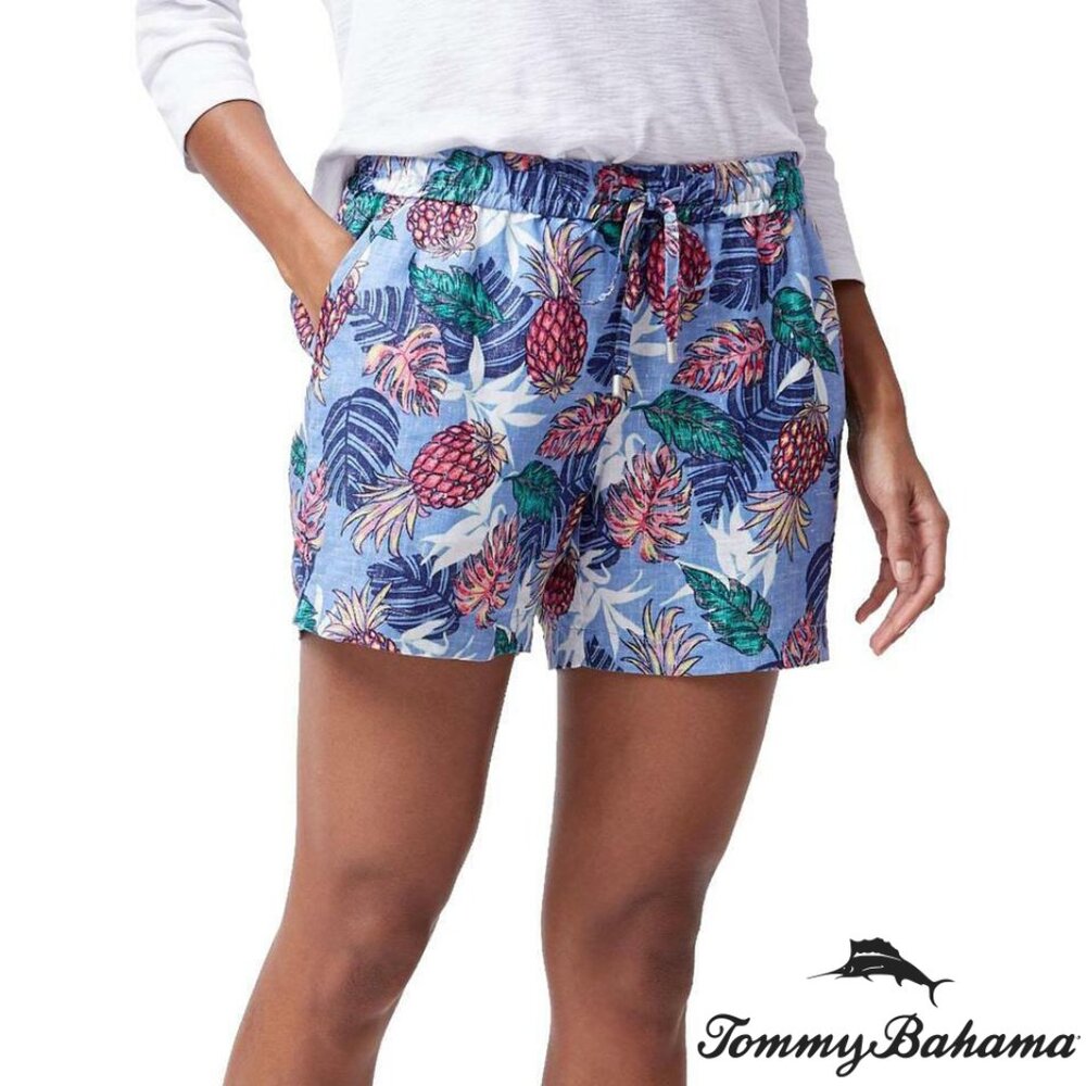 Tommy Bahama  Pineapple Parc 5-Inch Linen Shorts - sz. M
